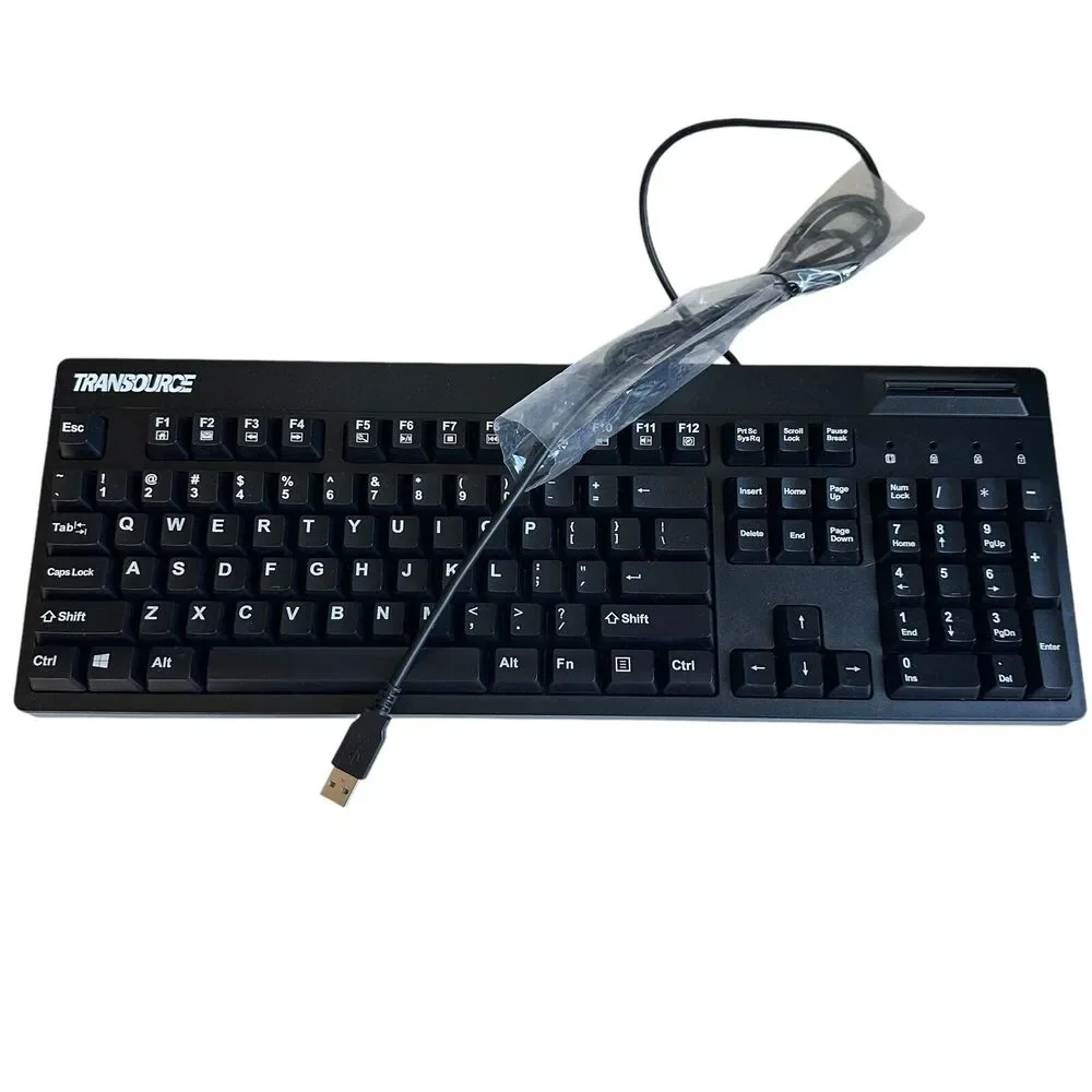 Smartcard Reader Keyboard AKB-630SB-TS Transource TAA Compliant